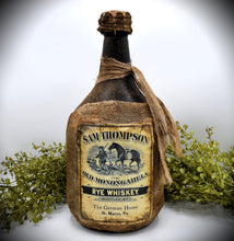 Load image into Gallery viewer, Sam Thompson Old Monongahela Rye Whiskey Jug with Wax Seal