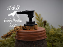 Load image into Gallery viewer, Old Crow Hand Soap Dispenser, Grubby Mason Jar with Soap Pump, Country Farmhouse Bathroom Soap Dispenser