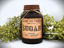 Load image into Gallery viewer, Set of 6 Primitive Farmhouse Grubby Pantry Jars, Country Home and Kitchen Decor, Country Primitive Decor, Farmhouse Decor, Pantry Jars