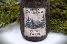 Load image into Gallery viewer, Christmas at the Cabin Mason Jar Hand Soap Dispenser, Grubby Mason Jar with Soap Pump, Country Rustic Cabin Decor, Bathroom Soap Dispenser