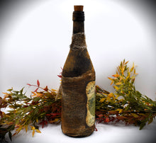 Load image into Gallery viewer, Old Crow Chateau Vineyards Primitive Wine Bottle, 1892, Country Primitive Decor, Farmhouse Decor, Bar Decor