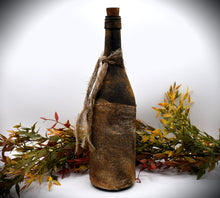 Load image into Gallery viewer, Old Crow Chateau Vineyards Primitive Wine Bottle, 1892, Country Primitive Decor, Farmhouse Decor, Bar Decor