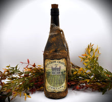 Load image into Gallery viewer, Old Crow Chateau Vineyards Primitive Wine Bottle, 1892, Country Primitive Decor, Farmhouse Decor, Bar Decor