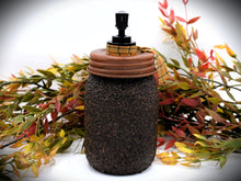 Load image into Gallery viewer, Harvest Thyme Primitive Sheep and Crow Soap Dispenser, Grubby Mason Jar w/Soap Pump, Country Primitive Bathroom Decor, Farmhouse, Fall Decor