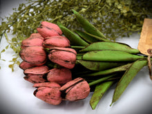 Load image into Gallery viewer, Mother's Day Dozen (12) Grungy Real Feel Tulips Arrangement, Mother's Day Gift, Country Primitive, Cottagecore, Farmhouse, Spring Floral