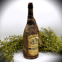 Load image into Gallery viewer, Sam Thompson Old Monongahela Rye Whiskey Bottle, 1791, Vintage Distressed Style Reproduction Whiskey Wine Bottle Centerpiece