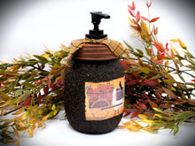 Load image into Gallery viewer, Harvest Thyme Primitive Sheep and Crow Soap Dispenser, Grubby Mason Jar w/Soap Pump, Country Primitive Bathroom Decor, Farmhouse, Fall Decor