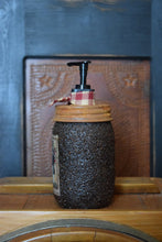 Load image into Gallery viewer, Grubby Hand Soap Dispenser Heart to Heart, Hand to Hand, 1817 Americana Folk Art Label, Country Farmhouse Bathroom Soap Dispenser