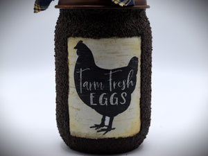 Farm Fresh Eggs Mason Jar Hand Soap Dispenser, Country Farmhouse Bathroom or Kitchen, Country Primitive, Chicken themed Home Decor