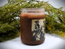 Load image into Gallery viewer, Extra Scented 16 oz Grubby Jar Cowboy Candle, Caramel Pipe Tobacco, Leather, and Fresh Coffee, Masculine Scents, Western Ranch Collection