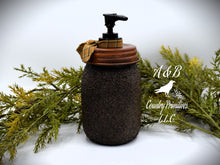 Load image into Gallery viewer, Grubby Hand Soap Dispenser, Mason Jar Soap Pump, Country Farmhouse Bathroom, Rustic Primitive Decor