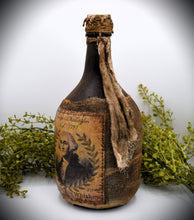 Load image into Gallery viewer, George Washington Straight Rye Whiskey Jug, with Wax Seal, 1797, Antique Colonial Distressed Style Reproduction, Glass Jug Centerpiece