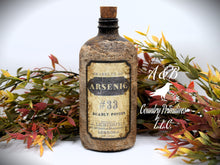 Load image into Gallery viewer, Apothecary Potion Bottles, Halloween Decor, Primitive Aged Apothecary Bottles