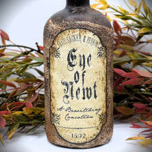 Load image into Gallery viewer, Apothecary Potion Bottles, Halloween Decor, Primitive Aged Apothecary Bottles