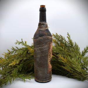 George Washington Straight Rye Whiskey Bottle, 1797, Antique Distressed Style Reproduction Whiskey Wine Bottle Centerpiece