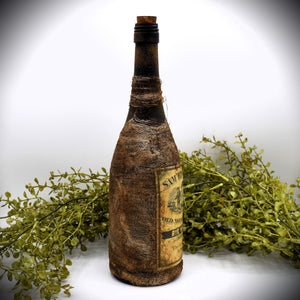 Sam Thompson Old Monongahela Rye Whiskey Bottle, 1791, Vintage Distressed Style Reproduction Whiskey Wine Bottle Centerpiece