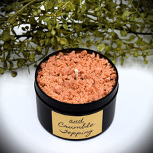 Load image into Gallery viewer, Extra Scented 8 oz Customizable Candle, SUPER SCENTED, Choose Your Crumble Topping! Bakery, Christmas, Fall, Spring, Masculine Scents